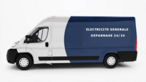 Fourgonnette d'artisan électricien